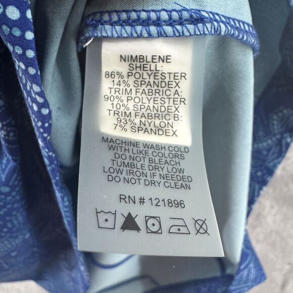 Tittle Nine Dress Womens 8 Blue Square Neck Build-In Bra Padded Zip Active - Picture 13 of 13